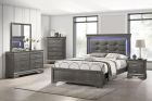 B320 5Pc  Rusk Grey Full Bedroom Set
